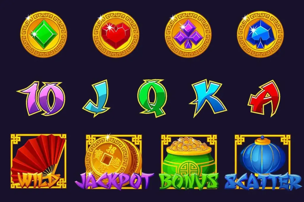 Scatter symbol varieties in slots: which images are most frequently used